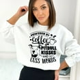 thumbnail image 2 of Powered by Coffee Pitbull Kisses and Cuss Words Sweatshirt, 2 of 8