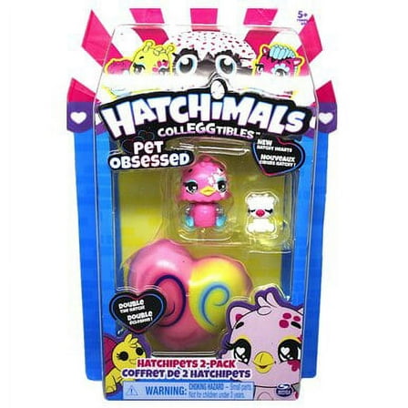 Chickchaff & Cow Pink Hatchimals Colleggtibles Pet Obsessed Hatch Hearts