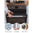 thumbnail image 3 of Navy Blue Flowers Refrigerator Door Handle Covers Set of 2, Watercolor Summer Botanical Floral Kitchen Fridge Microwave Oven Dishwasher Stove Cabinet Handle Protectors, Washable Appliance Decor, 3 of 7
