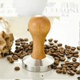 thumbnail image 4 of Martillo de madera para espresso de 58 mm para granos de café, mango en polvo para base plana de café Barista., 4 of 5