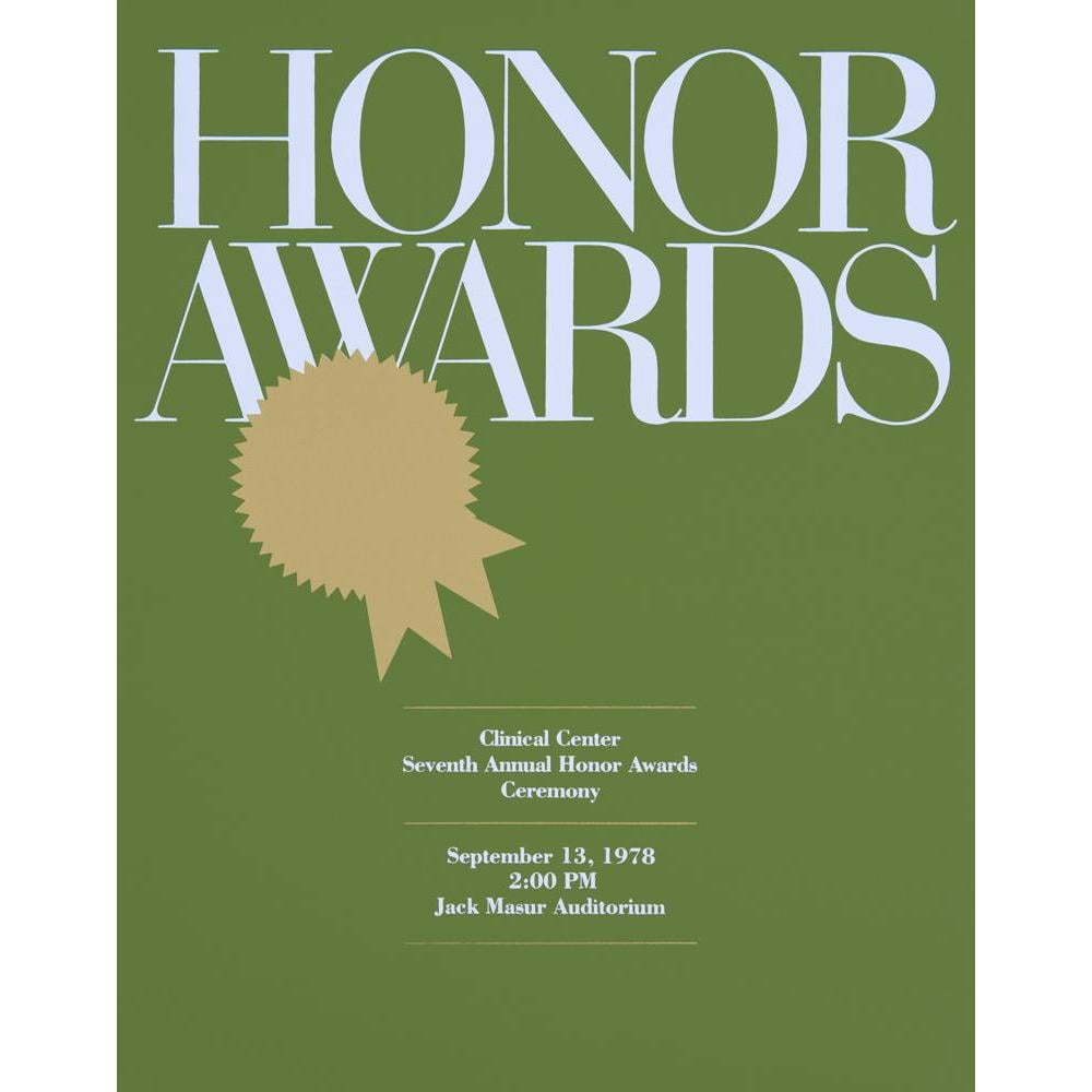 National Institutes of Health 15x18 Black Modern Framed Museum Art Print Titled - Honor Awards (1978)