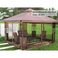 thumbnail image 1 of APEX GARDEN 10' x 12' Mosquito Netting for Gazebo Replacement - Brown, 1 of 5