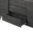 thumbnail image 3 of Media TV Stand Console Table, Rectangular, Wood, Dark Grey Gray, Modern Contemporary Urban Design, Living Lounge Room Hotel Lobby Hospitality, 3 of 9