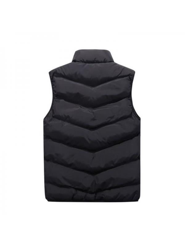 Esho Mens Winter Zipper Vest Sleeveless Puffer Warm Esho Mens Winter Zipper Vest Sleeveless Puffer Warm