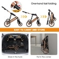 thumbnail image 5 of BestPet 3-Wheeled 3-in-1 Dog & Cat Stroller with Detachable Carrier, Black, 5 of 8