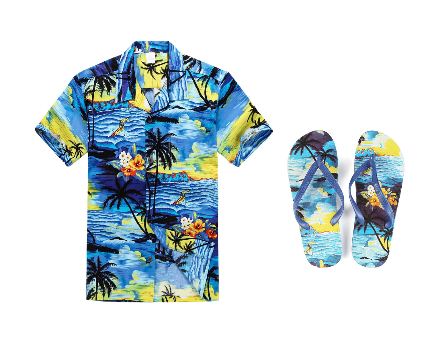 Kids Unisex Hawaiian Shirts Sunset Range Aloha Party Clothing
