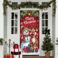 thumbnail image 4 of Christmas Decorations Christmas Door 35X71 Inch Christmas Snowman Front Door Cover Decorations Christmas Door Banner Backdrop Photography Background Home Party Indoor Outdoor Winter Decoration, 4 of 7