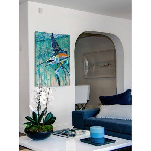 "Swordfish" Painting Print on Wrapped Canvas
