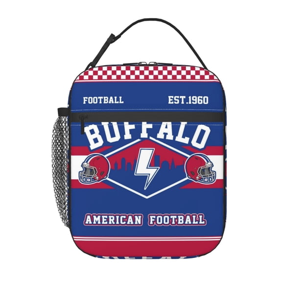 Buffalo Insulated Lunch Bag Lunchbox For Women Men, Portable Leakproof Cute Tote Cooler Meal Bag, Reusable Lunch Container For Work/Office/Picnic/Travel