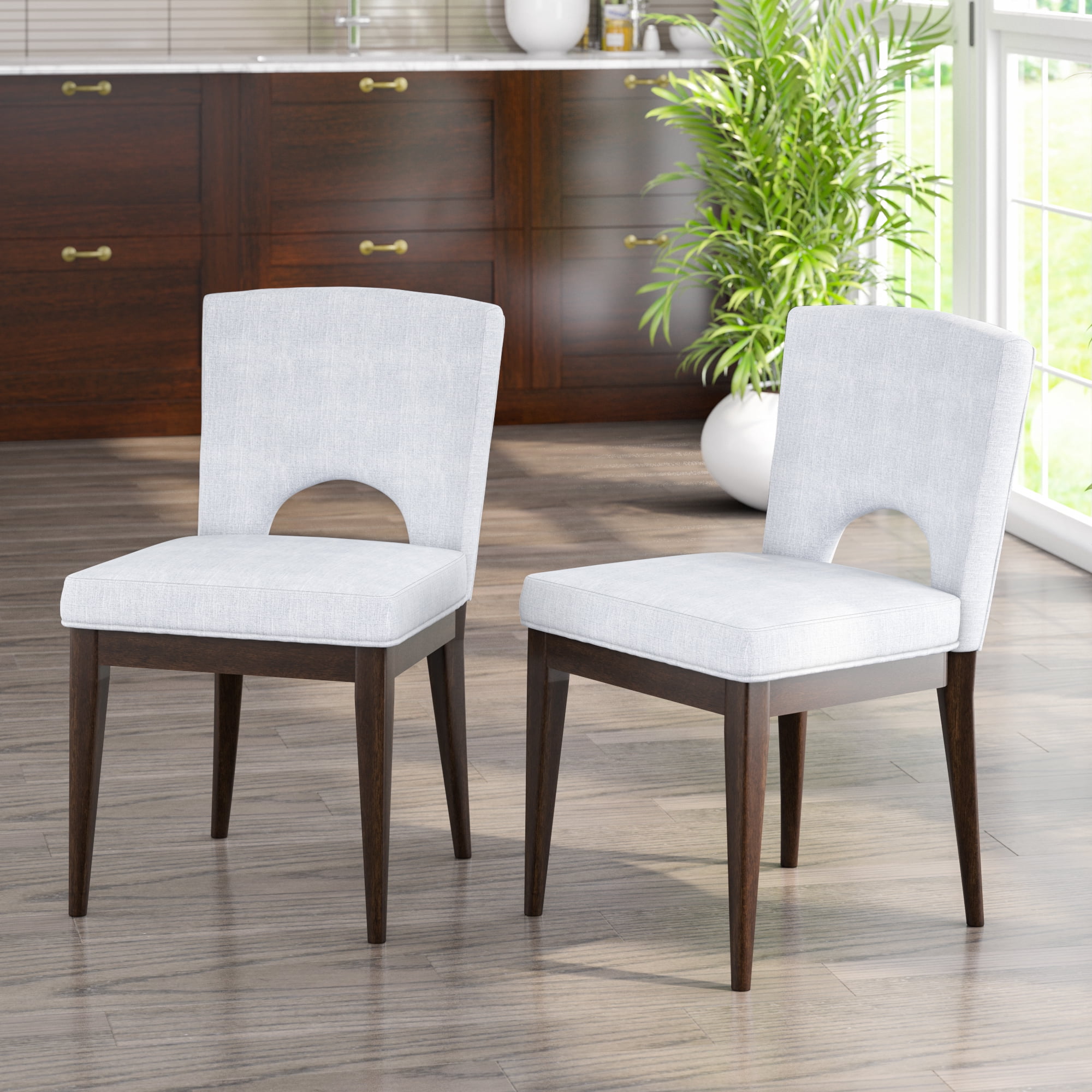 Twin Star Home Upholstered Dining Chairs, Set of 2