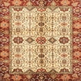 thumbnail image 1 of Ahgly Company Indoor Square Abstract Yellow Oriental Area Rugs, 8' Square, 1 of 6