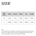 thumbnail image 3 of Bbyeadc Women's Linen shorts Straight Leg Bottoms Elastic Waist Lightweight Shorts Fashion Jogging Mid Waist Bermuda,Dark Gray(L), 3 of 3