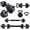 Black, variant on Adjustable Dumbbell Set, 45Lbs Free Weight Set with Connector, 3 in 1 Gym Dumbbell Set, Push Up Stand, Weight Plate, Home Gym Weight Dumbbells Set, Fitness Exercises
