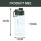 thumbnail image 2 of Botella de agua deportiva, botella plástica duradera grande Tritan para gimnasio para fitness, entusiastas del aire libre, 2 of 5
