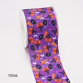 thumbnail image 1 of Cintas de satén de grogrén estampadas para Halloween, suministros de embalaje para decoración artesanal de lazos, 5 yardas 69338, 1 of 4