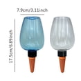 thumbnail image 6 of OIUR Self Watering Bulbs 500ml/350ml Large Watering Balls Planter Insert Slow Release Automatic Watering Globes for Houseplants Outdoor Plants, 6 of 6