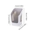 thumbnail image 3 of 1pc Orange Makeup Multifunctional Polygonal Storage Box, 3 of 3