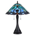 thumbnail image 2 of 2 Light Tiffany Aluminum Bell Shape Table Lamp, Multicolor, 2 of 2
