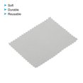 thumbnail image 4 of Unique Bargains 3.15x2.36' Jewelry Cleaning Cloth, 100Pcs Double-Sided Microfiber Polishing Cloth Light Gray, 4 of 5