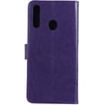 thumbnail image 2 of LEMAXELERS Samsung Galaxy A20 Wallet Case PU Leather Magnetic Bling Diamonds Embossed Butterfly Case with Card Slots, 2 of 5