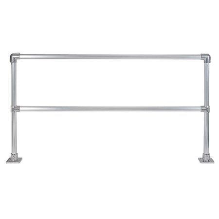 Handrail Section - HOLLAENDER 50240 Handrail Section, 8 Ft, Aluminum Mil