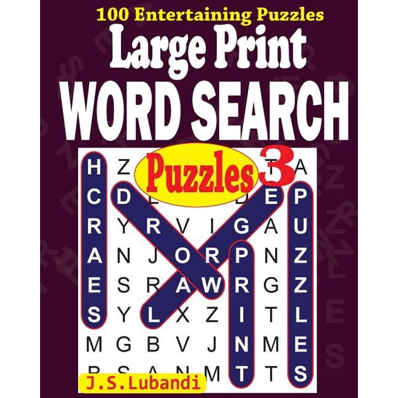 Large Print Word Search Puzzles