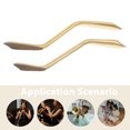 thumbnail image 3 of WEUVEB 2 x Brass Cork Pads Trombone Maintenance Parts Metal Golden For Students, 3 of 8
