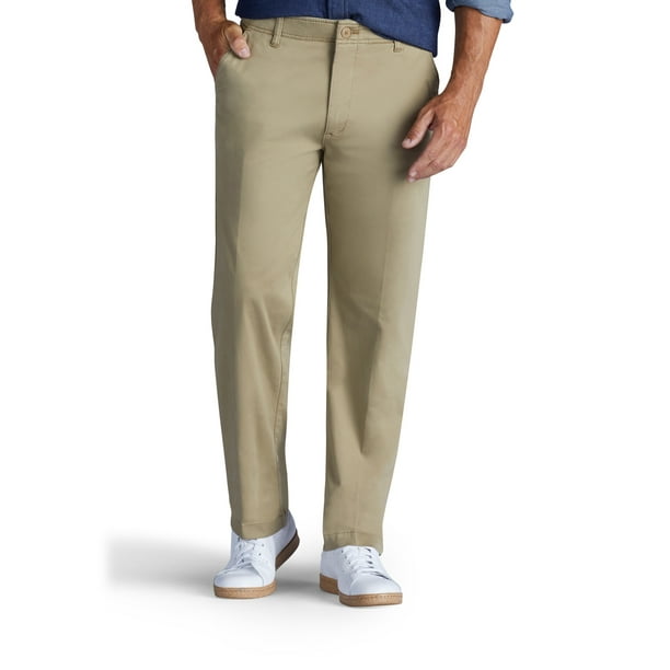 lee men's extreme comfort khaki pants