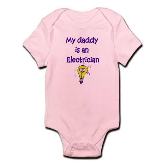 CafePress - My Daddy Is An Electrician Infant Bodysuit - Baby Light Bodysuit