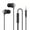 Black, variant on Hwkond Wired Earbuds, Sports Earphones, In Ear, Subwoofer, Wired Headphone With Microphone For Both Men And Women