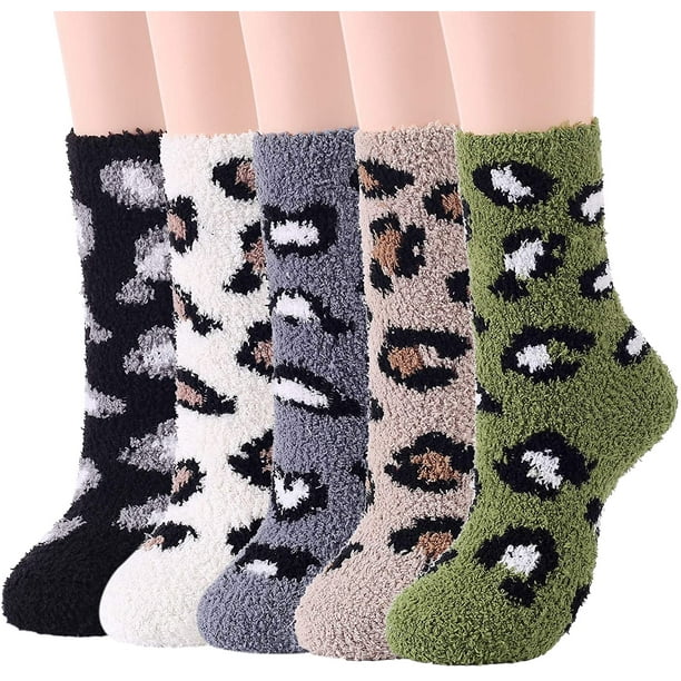 Zando Women's Cozy Fuzzy Socks Warm Slipper Socks Fuzzy Fluffy