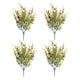 thumbnail image 1 of Kearding Flores artificiales de 4 piezas para interiores o exteriores con flores artificiales de bajo mantenimiento para decoración Decoración amarillo, 1 of 6