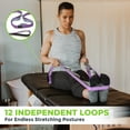 thumbnail image 5 of Gradient Fitness Stretching Strap, Physical Therapy, 12 Multi-Loop 1"Wx8'L, Neoprene Handles, Purple, 5 of 7