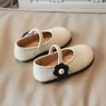 thumbnail image 6 of Penkiiy Girls Shoes Baby Girl Children's Soft-soled Small Leather Shoes Princess Shoes Thick Bottom Casual Shoes Beige Kid Shoes for 2 Years, 6 of 9