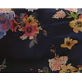 thumbnail image 4 of oneOone Georgette Viscose Navy Blue Fabric Flower Watercolor Sewing Material Print Fabric By The Yard 42 Inch Wide, 4 of 4