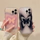 thumbnail image 4 of Funda de teléfono transparente para iPhone, cubierta suave a prueba de golpes, Linda mariposa degradada, ondulada, coreana, 15, 11, 13, 14, 12 Pro Max, XS Max, X, XR Plus, 4 of 5