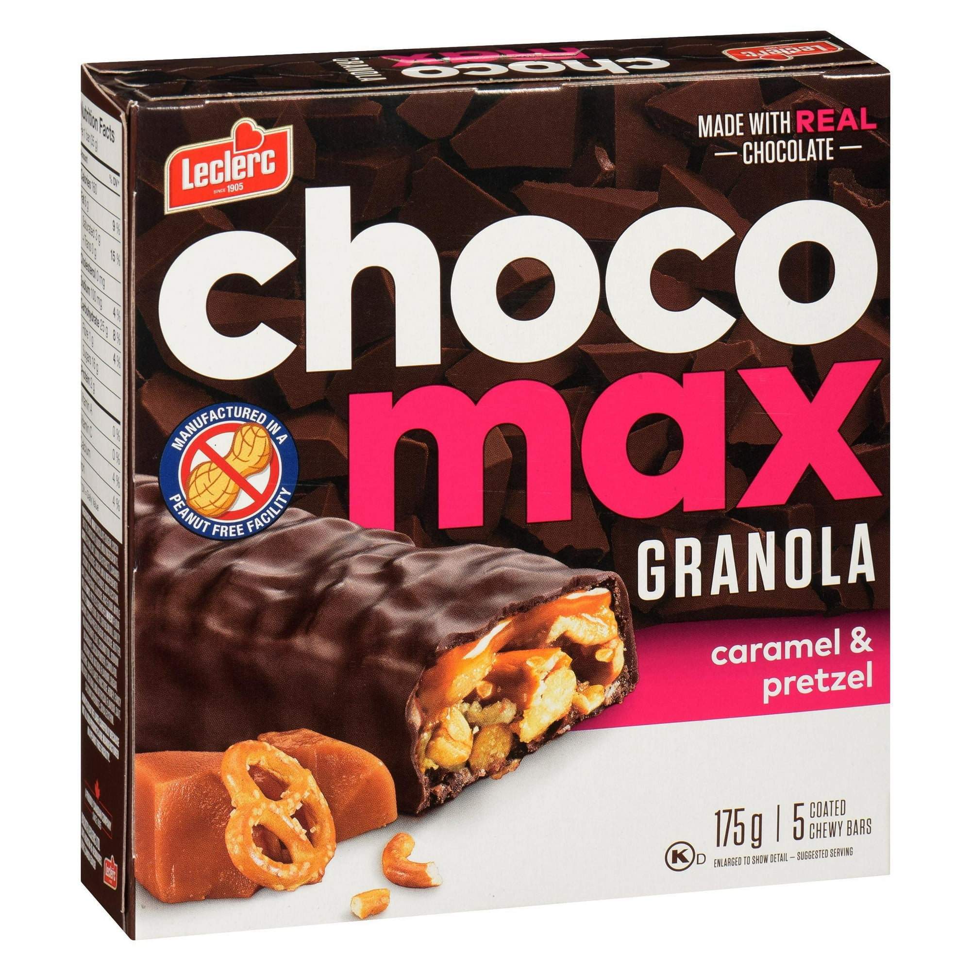Chocomax Caramel & Bretzel Granola Barre 175g/5 barres