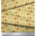 thumbnail image 3 of Soimoi Poly Crepe Fabric Giraffe Kids Print Fabric by Yard 42 Inch Wide, 3 of 3