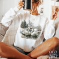 thumbnail image 2 of Winter Swans Sweatshirt | Vintage Romantic Wildlife Pullover, 2 of 7