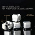 thumbnail image 2 of Juego de 8 cubitos de hielo de acero inoxidable, piedra enfriadora reutilizable para whisky, vino, vino, herramienta cuadrada para enfriar fiestas y bares, 2 of 8