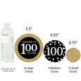thumbnail image 3 of Big Dot of Happiness Adult 100th Birthday - Gold - Birthday Party Giant Circle Confetti - Party Decorations - Large Confetti 27 Count, 3 of 7