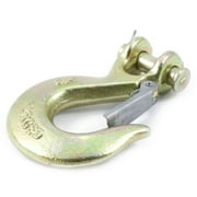 Forney 5/16" (7.94mm) Grade 70 (Ylw Zinc) Clevis Slip Hook w/ Latch - 4,300 lbs SWL -Drop forged/galvanized