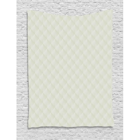 Neutral Color Tapestry, Natural Design Pattern with Muted Toned Stripes Rhombus Check, Wall Hanging for Bedroom Living Room Dorm Decor, Coconut and Grey Yellow, by (Best Way To Crack A Coconut)