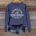 thumbnail image 2 of Venzia Women Halloween Crewneck Sweatshirt, Black Long Sleeve Pullover Top, Casual Fall Graphic Sweatshirt, 2 of 4