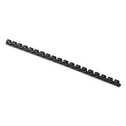 Fellowes Plastic Comb Bindings, 5/16" Diameter, 40 Sheet Capacity, Black, 100/Pack -FEL52507