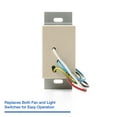thumbnail image 3 of Panasonic Fv-Wcpt1 Whisper Control Single Function Fan And Light Switch - White, 3 of 3