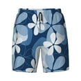 thumbnail image 4 of Lsque Mens Swim Trunks Flower Pattern - Bathing Suit Compression Liner - Beach Swim Shorts Swimwear - (S-3XL) - Stretch Quick Dry -X-Large, 4 of 9
