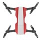 thumbnail image 2 of Cuadricóptero FPV WiFi de 2,4 GHz con diseño plegable, dron con cámara 4K en color rojo y blanco, 2 of 8