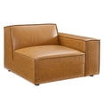 thumbnail image 3 of Modway Restore 6-Piece Faux Leather Upholstered Sectional Sofa in Tan, 3 of 11