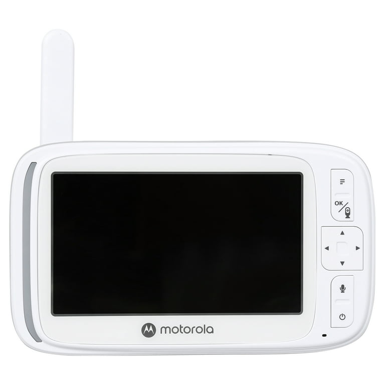 Motorola Nursery VM75 Camara Vigilancia Bebe - Vigilabebes con Unidad de Padres de 5 Pulgadas - Cámara de Bebé con Visión Nocturna, Zoom Digital, Comunicación Bidireccional y Canciones de Cuna